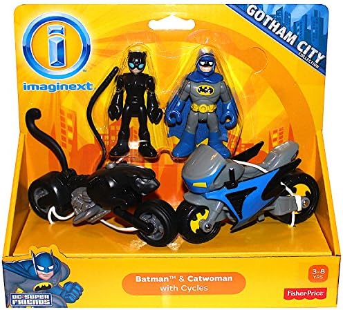 Fisher Price Imaginext Gotham City Batman & Catwoman With Cycles