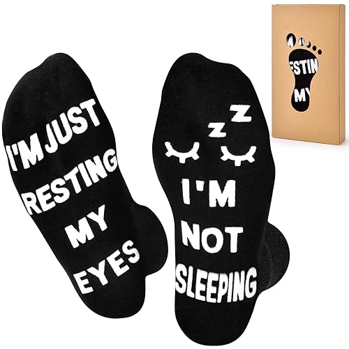 Stocking Fillers for Men, 9-11 Non-slip Funny Socks,Dad Christmas Gifts for Him Husband from Daughter Son,Secret Santa Gifts for Men Him on Christmas Birthday Fathers Day