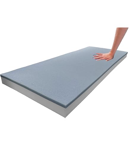 Seat Foam Replacement FoamTouch High Density Upholstery Foam Cushion Sheet, 3'' Height X 24 Width X 120 Length Upholstery Foam Cut To Size