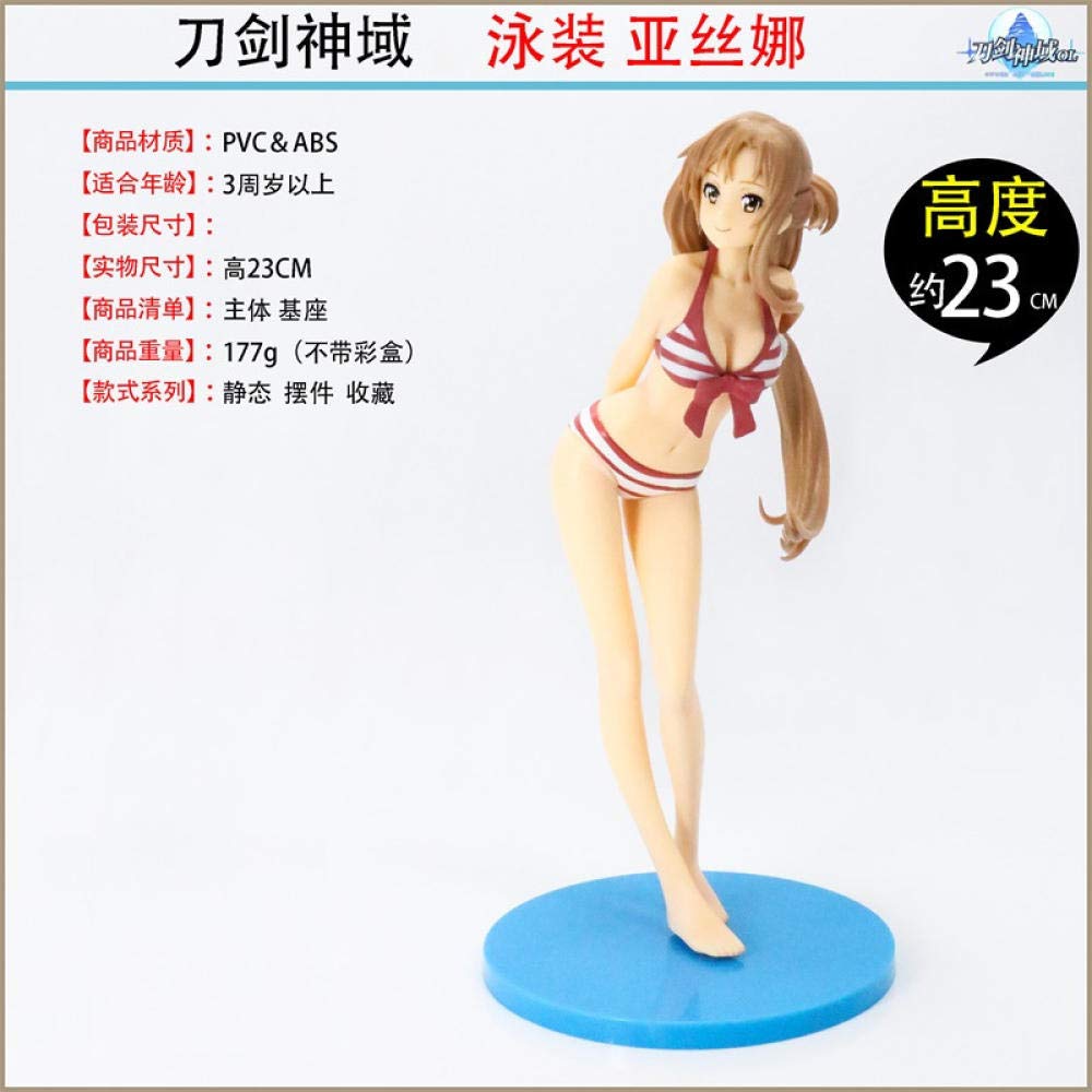 Anime Character Model Toy Yuki Asuna, Swimsuit, Asuna, Figure, Anime 23Cm Anime Action Figure Model 