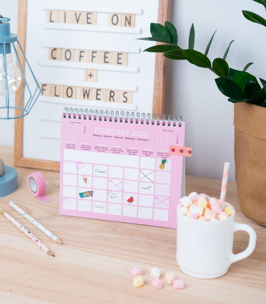 39+ Calendrier De Bureau Rose