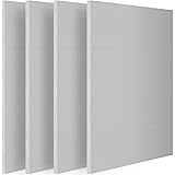 Aluminum Sheet, HAKZEON 4PCS Premium 6061 Aluminum Sheet Metal 6 x 12 x 1/4 Inch Thickness Rectangle Metal Plate Covered with