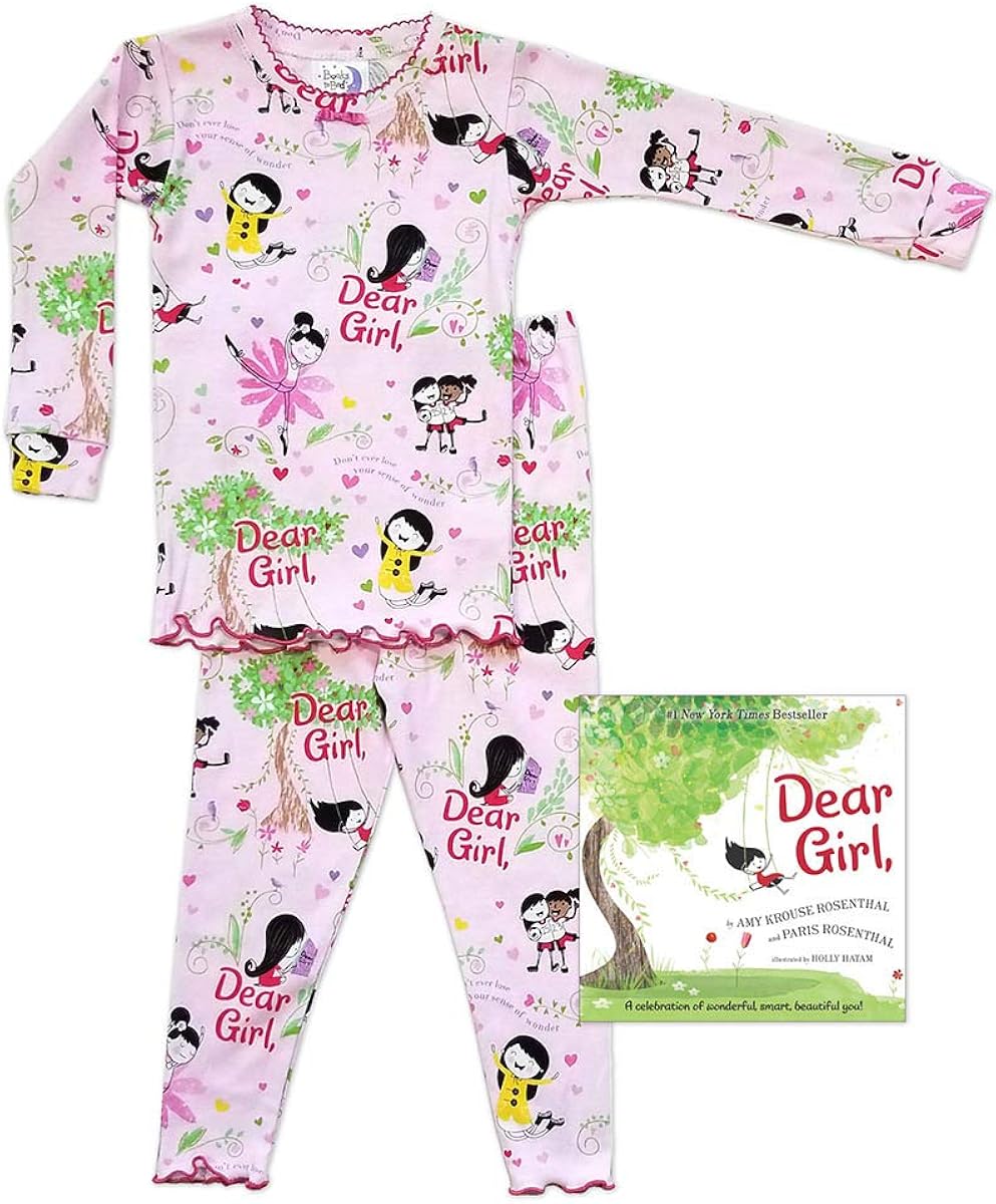 Books to Bed Dear Girl Pink Pajama Set (5