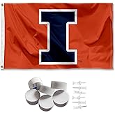 College Flags & Banners Co. Illinois Fighting Illini Banner and Tapestry Wall Tack Pads