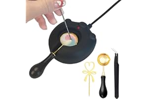 Kit de cire électrique pour sceau de cire avec cuillère, pince à épiler et bâton mélangeur, four à sceau de cire pour faire f
