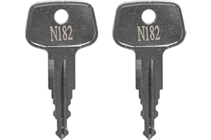 seork Car Rack Replacement Key N182 (2 Pcs) Fits for Thule Compatible Roof Racks, Cargo Box, Carriers, Crossbars Code N182
