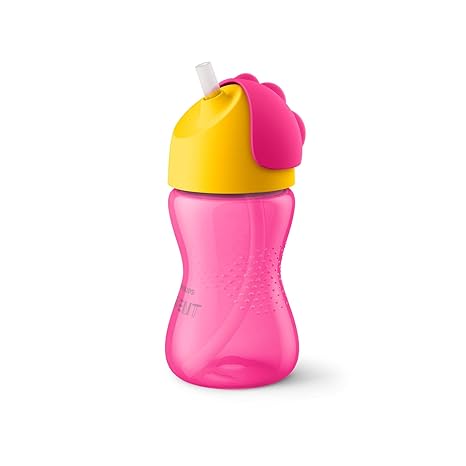 Philips Avent SCF798/02 Strohhalmbecher, 300 ml, pink/orange