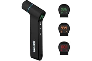 Homedics Dual-Use Ear and Forehead Thermometer, in-Ear and No-Touch Infrared Technology, Instant Results in 1 Second, Color-Coded Readings, Reliable and Accurate, Body and Object Temperature
