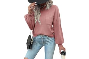 SHEWIN Womens Long Sleeve Tops Dressy Casual Spring Summer Crewneck Waffle Knit Blouses for Women Fashion 2024