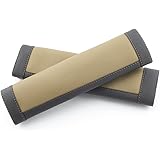 SEG Direct Black and Beige Seat Belt Pads Pack of 2