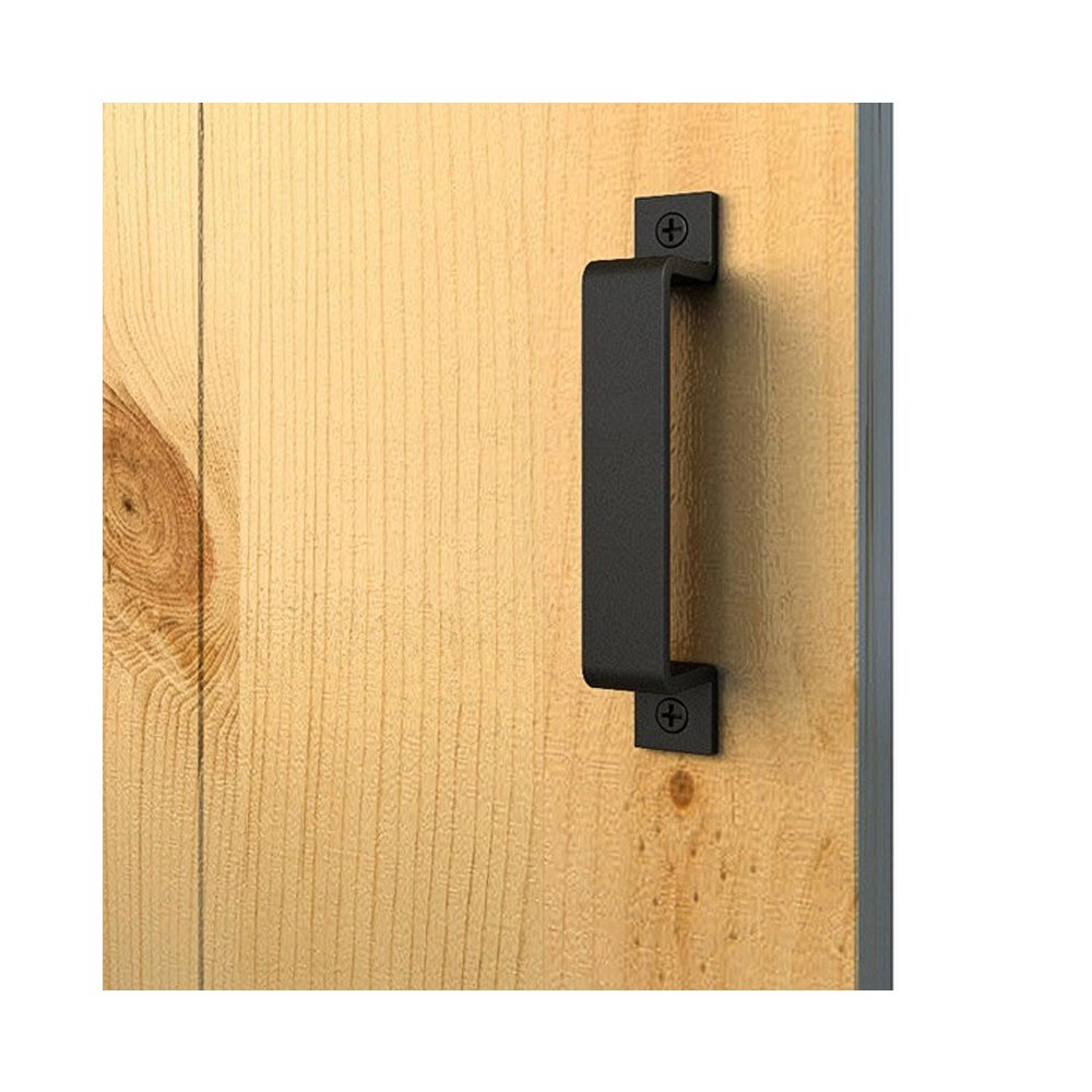 6 1 2 Inch Sliding Barn Door Handle Pull CBTONE 4 Pack Black Steel Pull
