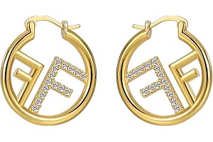 CZYJEW Gold Hoop Earrings for Women Gold Plated whit 925 Sterling Silver Post Hoop Earrings for Girls Mini Gold Hoop Earrings Inlay CZ Gems for Women