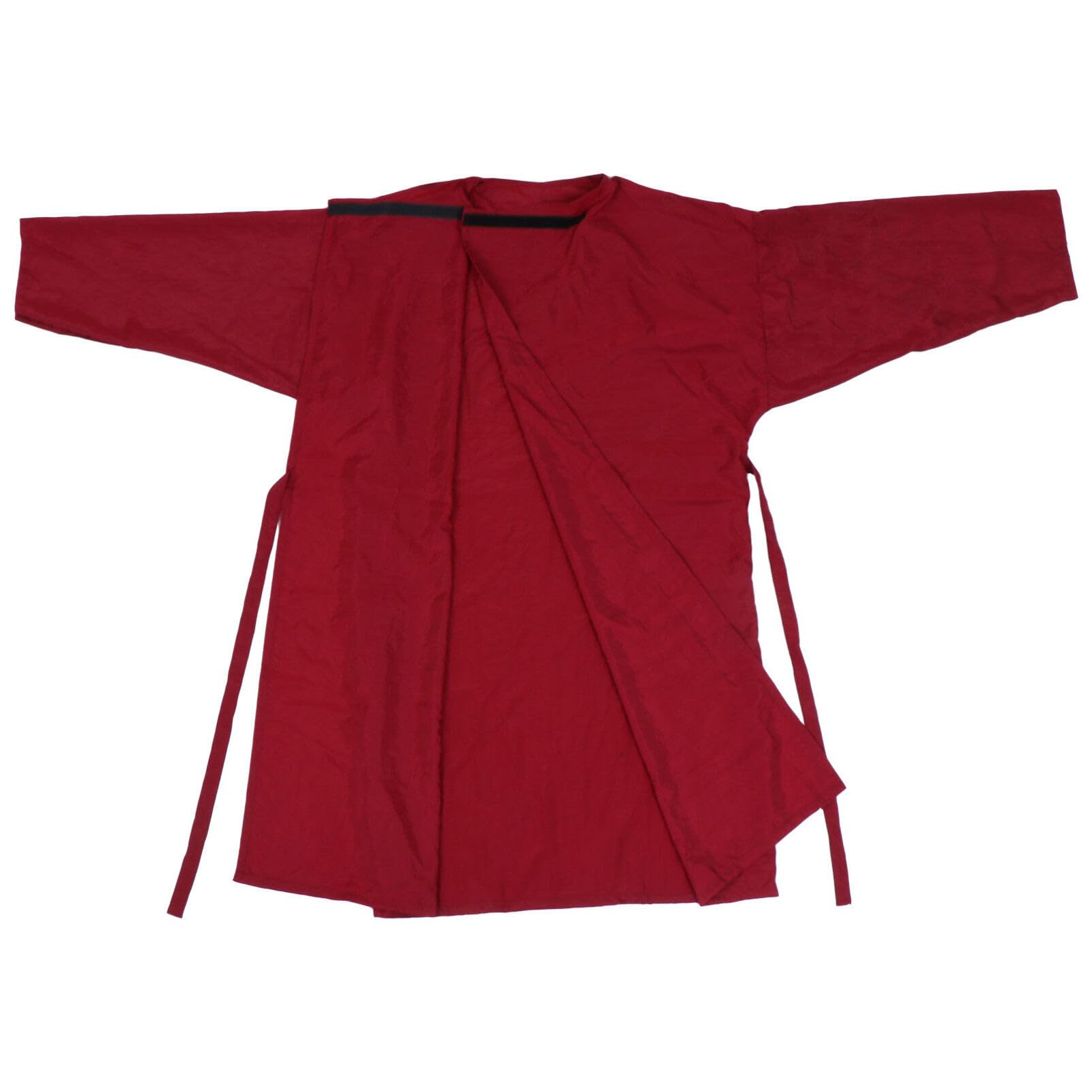 Minkissy Salon Smock Stylist Jacket Cosmetology Uniform Hairdressing Cape Hairdresser Workwear Hair Beauty SPA Guest Client Kimono Gown Pet Grooming Coveralls Red