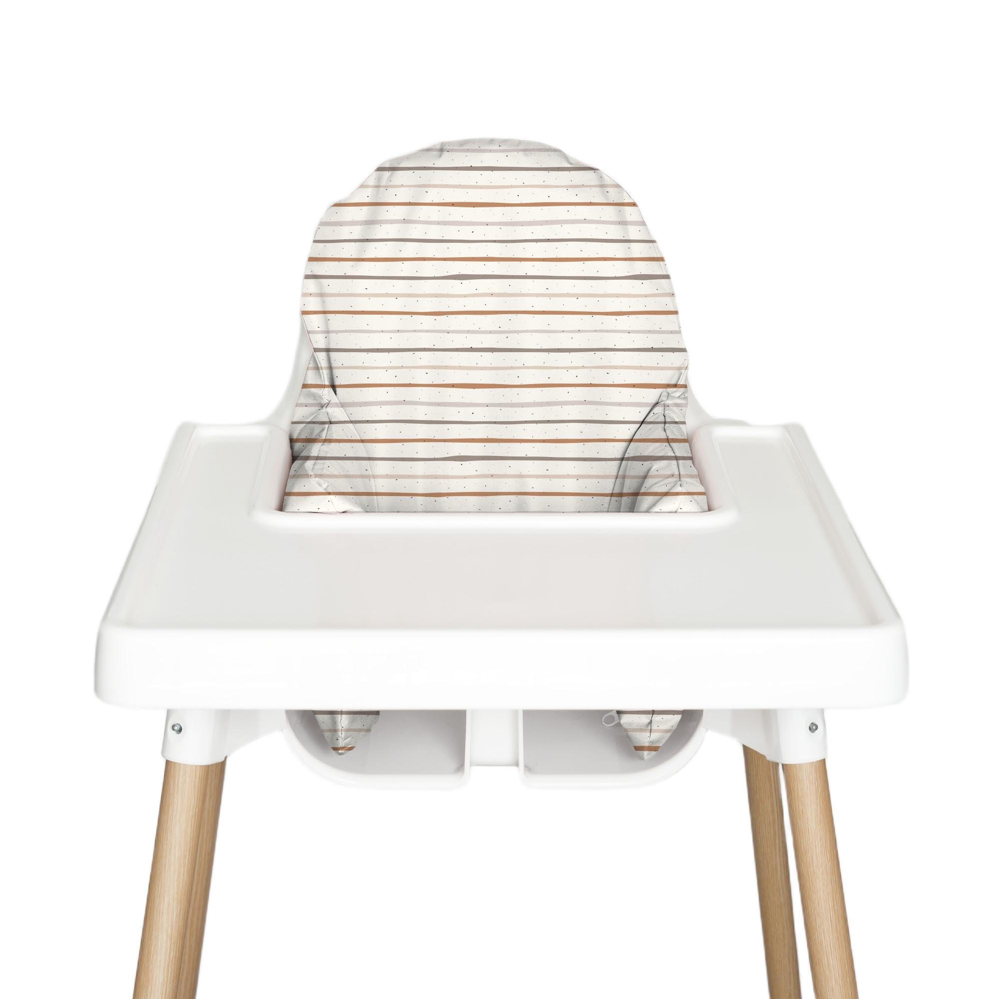 Nibble & Rest Highchair Cushion Cover for Inflatable Cushion, Compatible For Antilop Highchair Accessories, Stain-Proof&Wipeable Cushion Cover(Cushion NOT Included) (cc_bohostripe)