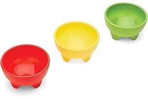 Fox Run Multicolor Salsa Bowls, 5 Inch Diameter, Set of 3, Red, Yellow, Green