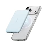 Anker Nano Magnetic Power Bank, 5,000mAh Qi2-Certified 15W Portable Charger | Ultra-Slim Travel Essentials: 0.34 in, Qi2 15W MagSafe-Compatible Battery Pack for iPhone 18 Pro Max/17 /16 Series and More