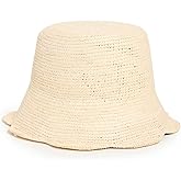 Freya Women's Packable Scallop Straw Bucket Hat