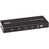 ATEN CS724KM 4 Port USB KM Switch (Cables Included) Boundless Switching Support Extended Desktops 4 Monitors per pc up to 8 pc Daisy Chained