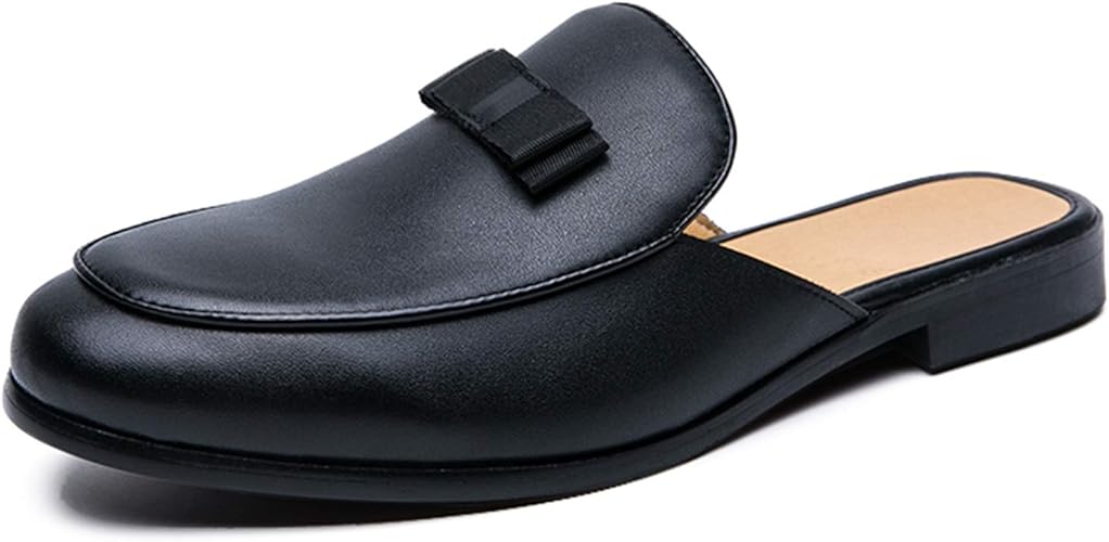 Amazon Wewin ビジネス サンダル メンズ 軽量 革靴 黒 スリッポン ビット 紳士靴 ビジネススリッパ ドクターサンダル かかとなし サボ オフィス カジュアル クールビズ 室内履き クッション性 足ムレ防止 通気 防滑 Wewin スリッパ ルームシューズ