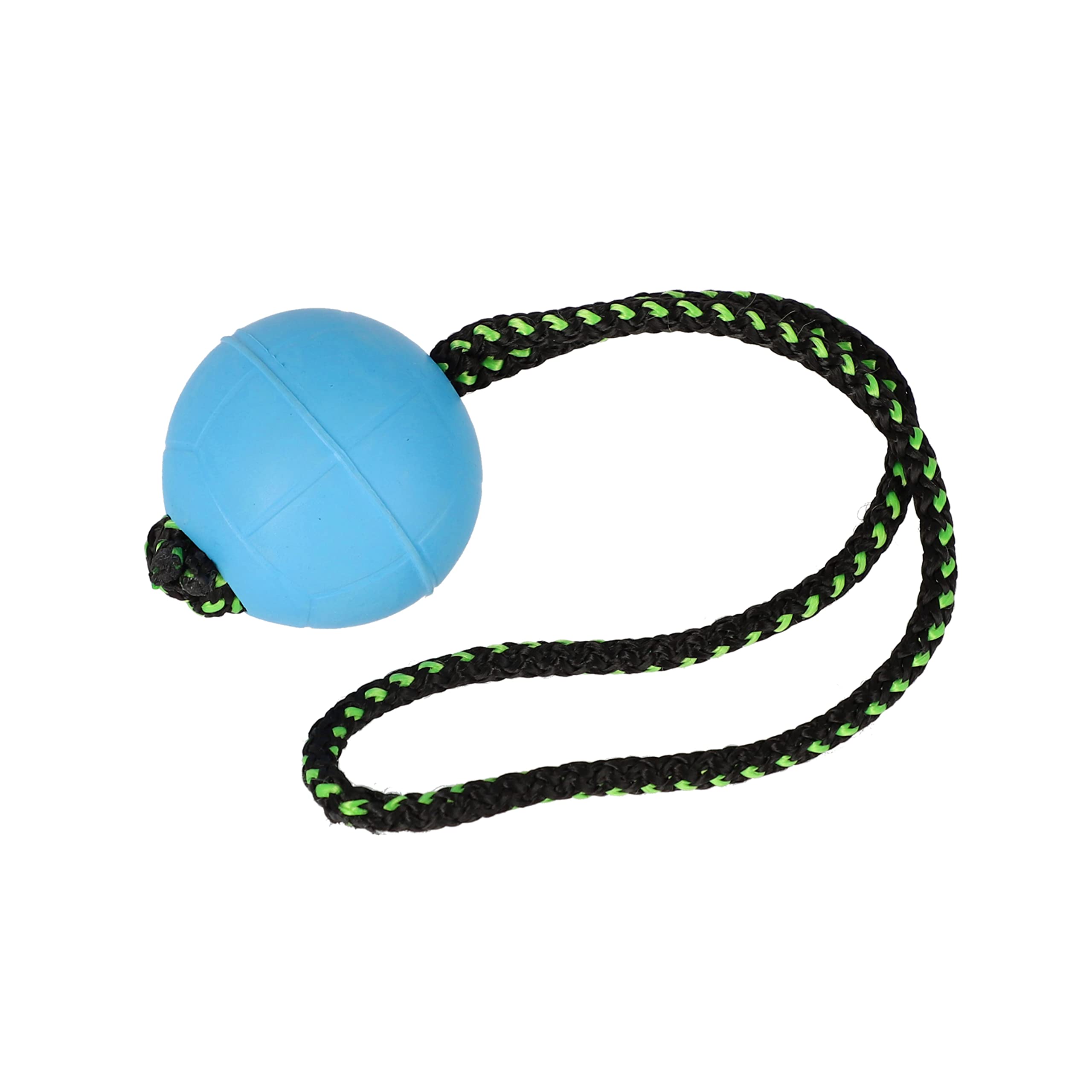 Dingo Bibi Ball for Training # 70 with Handle 30 cm Blue Floating Ball Rubber Fetch Game with Dog 17253