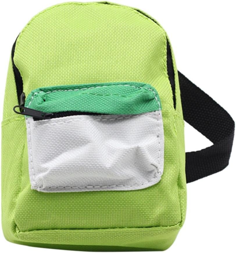 Dinglong Doll Schoolbag Cute Mini Double Straps Backpack for 18 inch American Girl Doll,Dolls Outfit Child Pretend Play Toy Gifts for Baby Girls