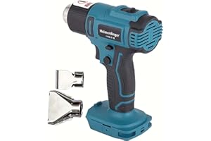 HEIMERDINGER Portable Cordless Heat Gun for Makita 18V Battery- Max 1202°F Variable Temperature Control,Hot Air Gun for Crafts, Shrink Tubing and Vinyl Wrap