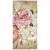 Soft Hand Towels, Vintage Rose Floral Highly Absorbent Hand Towels for Bathroom, Hand, Face, Gym