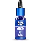 Blue Nectar Vitamin C Face Serum for Glowing Skin | Natural Oils with Hyaluronic Acid Serum for Face for Deep Hydration | Vit C Moisturizer for Women & Men (9 Herbs, 1 Fl Oz)