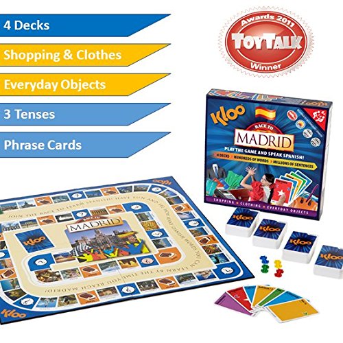 KLOO's Race to Madrid - The Learn to Speak Spanish Language Board Game