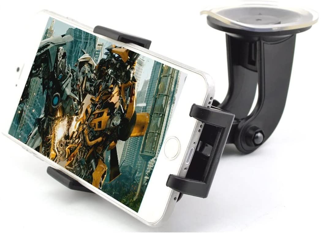 Rheme Cell Phone Mount in Car Phone Holder in Car Dash Car Mount Universal Cradle Windshield Apple , Samsung , HTC Adjustable Windshield Holder Cradle with Strong Sticky Pad for iPhone X Xr 8 Samsung