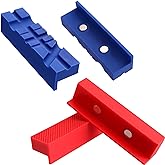 WORKPRO 2-Pair 4-1/2" Vise Jaw Pads, Magnetic TPU Vise Jaw Protective Covers, 1 Multi-Groove Jaw Pads Set and 1 Standard Waff