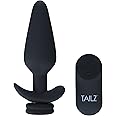 Tailz Snap-On 10X Large Vibrating Anal Plug with Remote for Interchangeable Fox & Bunny Tails | Easy to Clean and Recharge | Premium Silicone Butt Plug