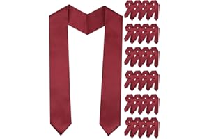 CORVIDA 24 Pcs Graduation Stoles Bulk,Plain 70 Inch Blank Sash for DIY,School College University Ceremony,Honor Stole