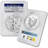 2003 (W) 1 oz American Silver Eagle Coin MS-70 (First Strike - Struck at The West Point Mint) $1 MS70 PCGS