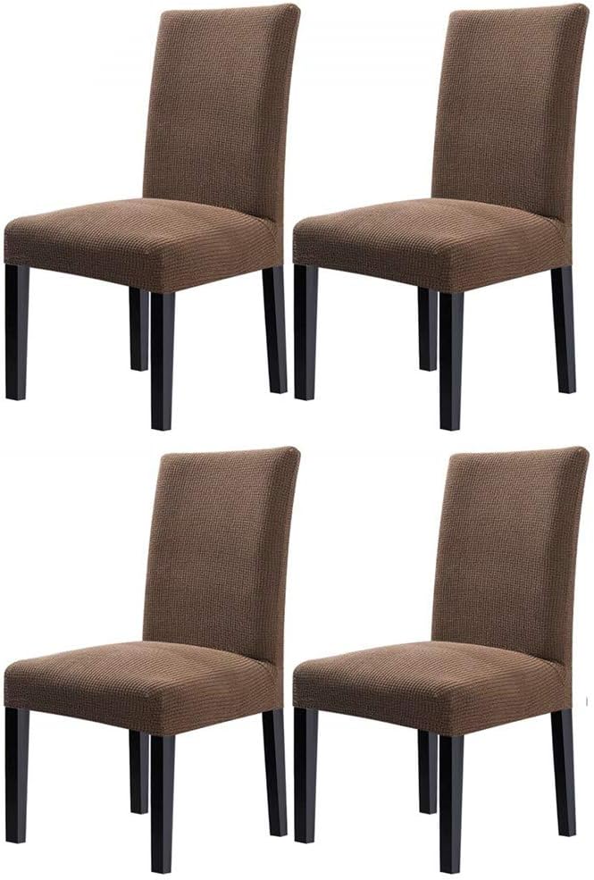 Best Universal Stretch Dining Room Chair Cover Brown
