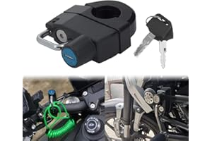 HDBUBALUS Motorcycle Helmet Lock Universal Fit for 1" 25 mm Handlebars Compatible with Harley Sportster XL 883 1200 48 Cafe R