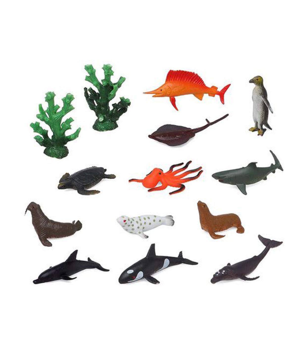 Set of Wild Animals 110159 Ocean (14 pcs)