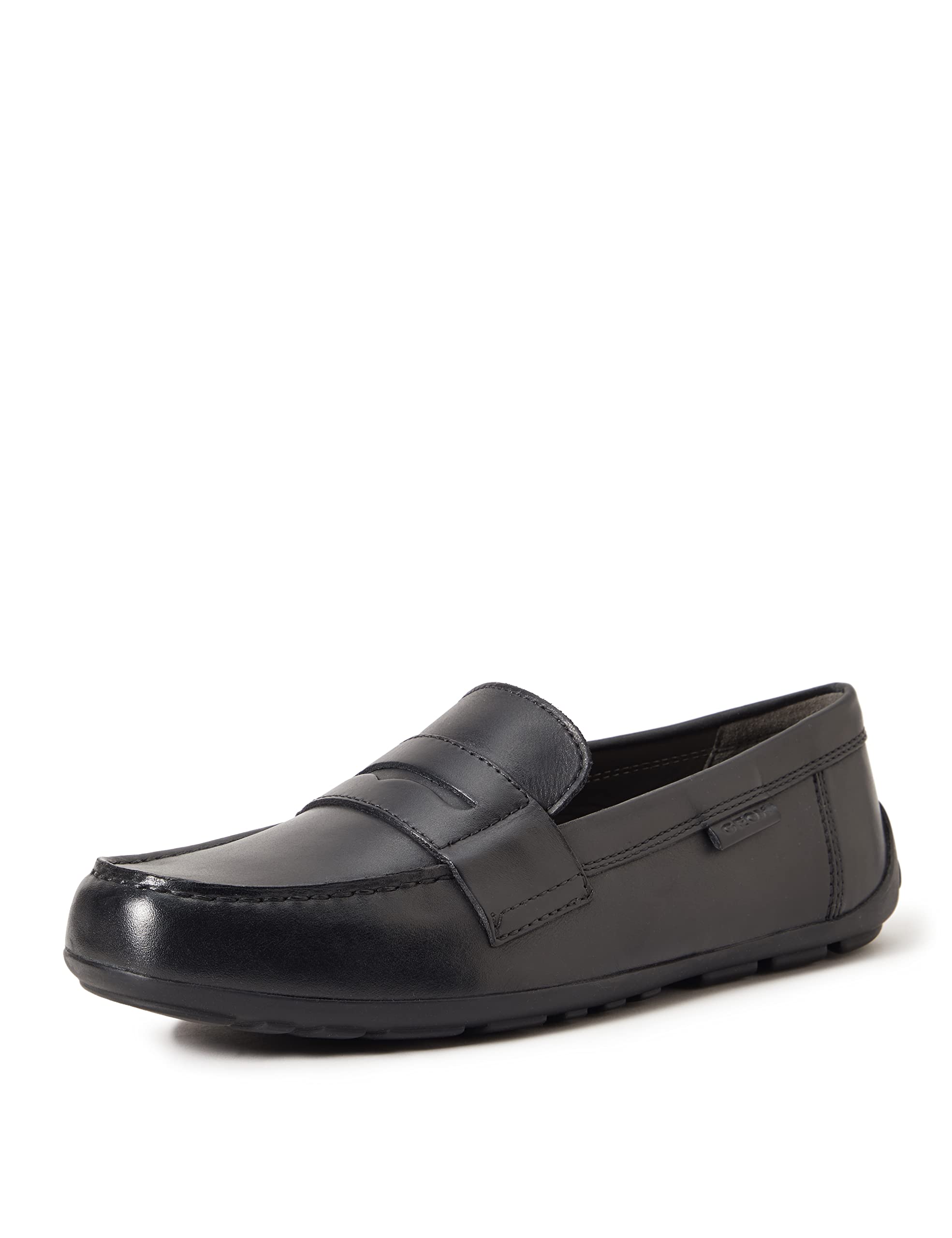 Geox Boy's J New Fast Boy Moccasins, Black, 11 UK Child (29 EU)