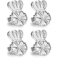 6 Pairs Magic Earring Backs – Adjustable Lifters For Droopy Earrings, Hypoallergenic & Secure