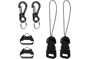 6pcs Camera Quick Release Strap, Adjustable Quick Release Buckle for Camera Strap Quick Release Clips Connector Buckles Conne