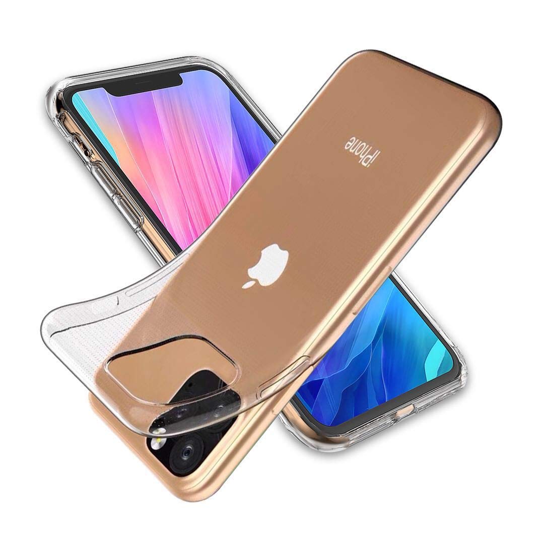 TECHGEAR iPhone 11 Pro Max Clear Gel Case - [AirFlex] Slim & Light, Protective, Soft Flexible Clear Gel/TPU Cover with Soft Touch Keys Designed for Apple iPhone 11 Pro Max (Super Clear)