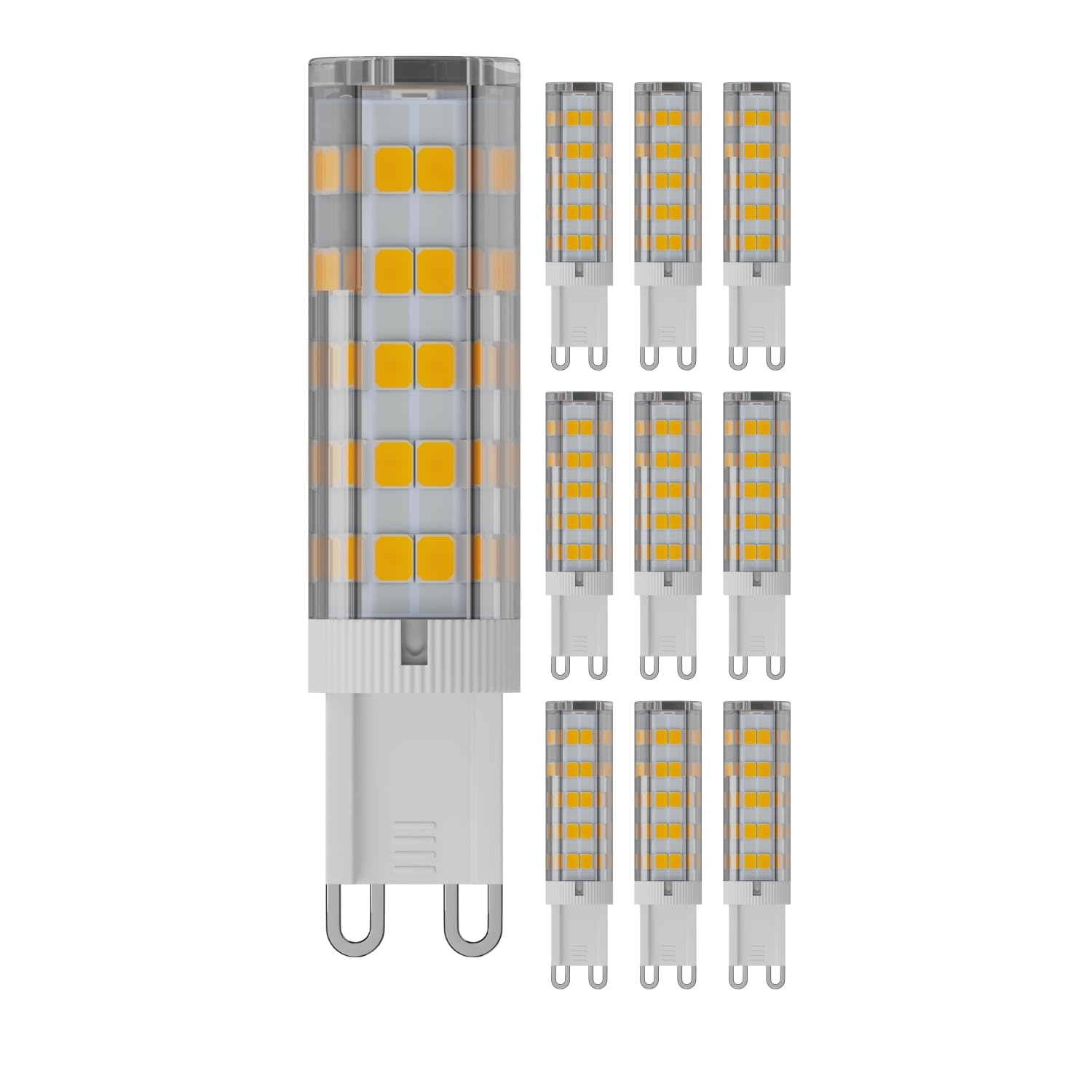 ledscom.de 10 Pieces G9 LED Bulb, White (3800 K), 4.4 W, 596lm