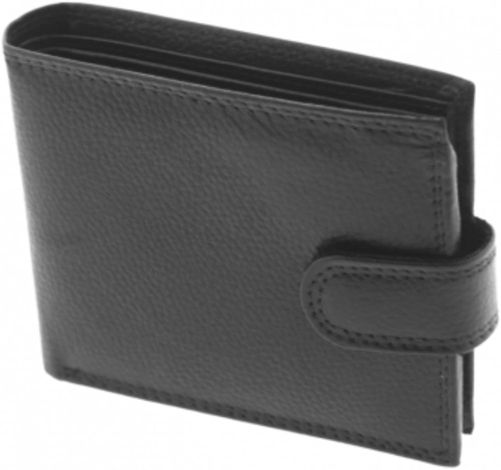 Bruno Antonini Mens Gents Designer Black Leather Wallet - Perfect Gift - Image 4