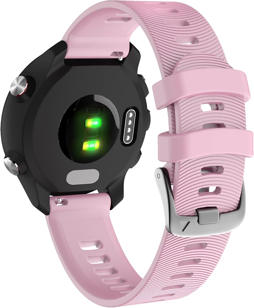 YHC Strap 20mm for Garmin Forerunner 245/645, Vivoactive 3 Pink