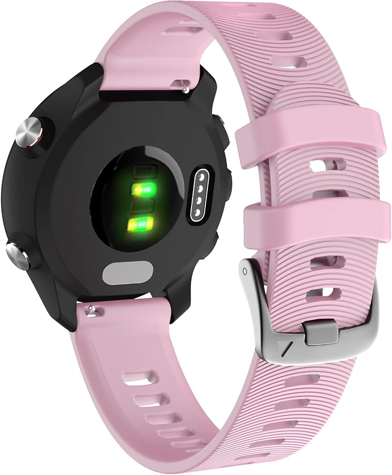 YHC Strap 20mm for Garmin Forerunner 245/645, Vivoactive 3 Pink