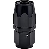 EVIL ENERGY 6AN Hose End Fitting Straight Swivel for CPE Braided Hose Black