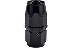 EVIL ENERGY 6AN Hose End Fitting Straight Swivel for CPE Braided Hose Black