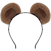 Canitor Animal Ears Headband Cute Halloween Costume Soft Cosplay Accessories for Women Adult