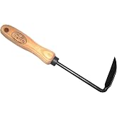 Dewit Cape Cod Weeder &ndash; Right Hand | Hand Weeding Tool for Tight Spaces | Tempered Boron Steel Blade | 11.75&rdquo; Total Length | Ash Wood Handle