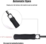 ACEIken Golf Umbrella Windproof 62 Inch Double Canopy Automatic Open Red/Black view 3
